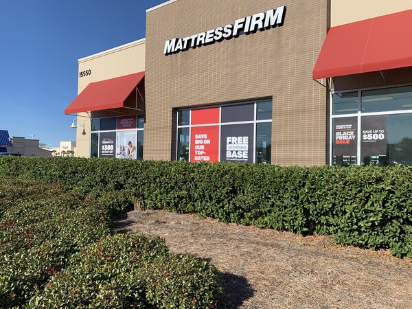 Mattress Firm Channel Letter Storefront Sign by Blue Ocean Custom Signs in Panama City Beach, FL